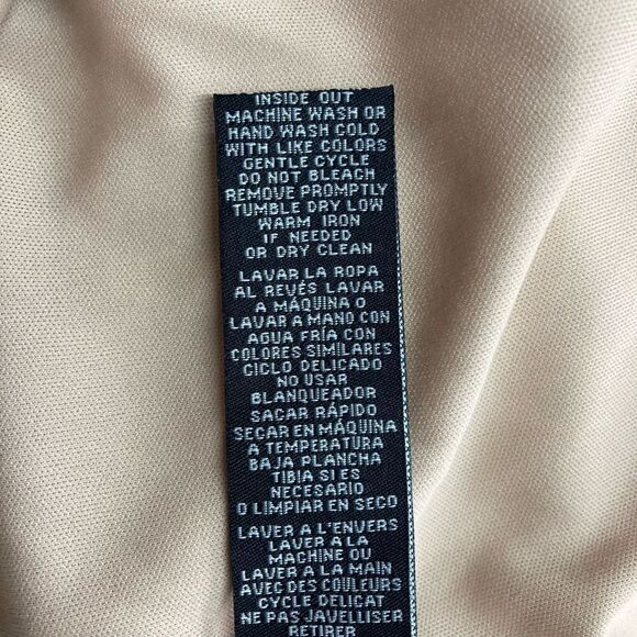 SHARAGANO Women’s Ivory & Tan Lace  Shift Dress Size 6 Sleeveless - Picture 9 of 9